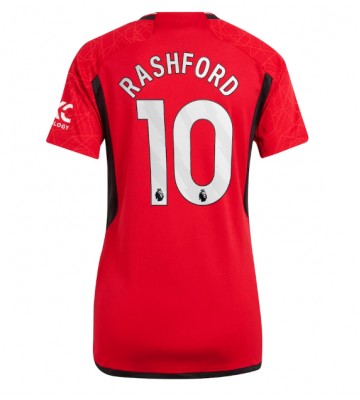 Maillot de foot Manchester United Marcus Rashford #10 Domicile Femmes 2023-24 Manches Courte